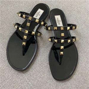 VALENTINO Rockstud Jelly Rubber Sandals